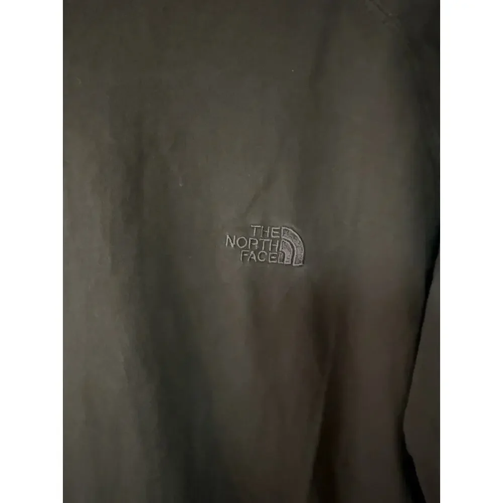 The North Face Long Sleeve T Shirt Men’s Medium Brown Logo Crew Neck Cotton